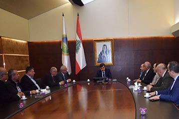 President Warrak meets with a delegation from the Koura Municipalities Union