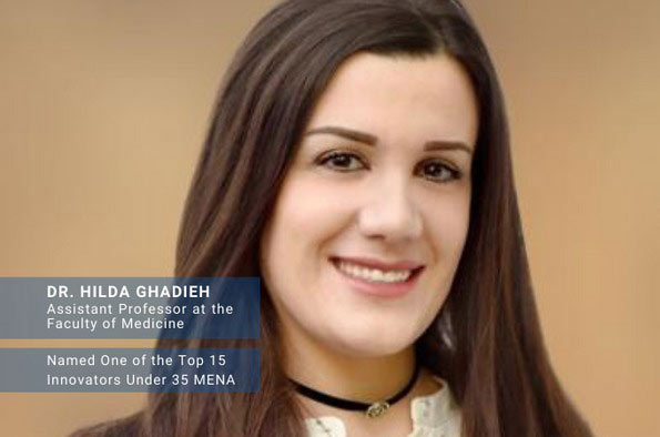 Dr. Hilda Ghadieh named one of the top 15 Innovators under 35 MENA