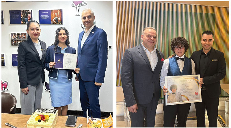 THM Students Complete Internship at La Cigale Hotel, Doha