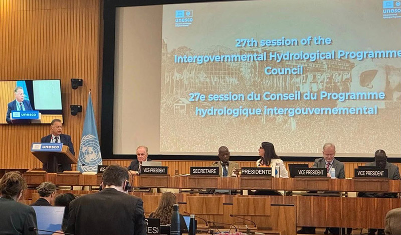 Professor Fadi Comair Presents ECOMED Report to UNESCO-IHP Council
