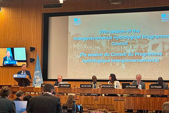 Professor Fadi Comair Presents ECOMED Report to UNESCO-IHP Council