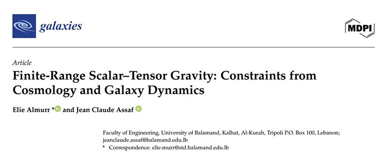 From Underground Pipelines to the Cosmos: FOE Graduate Elie Almurr Returns to His Alma Mater with a New Theory of Gravity