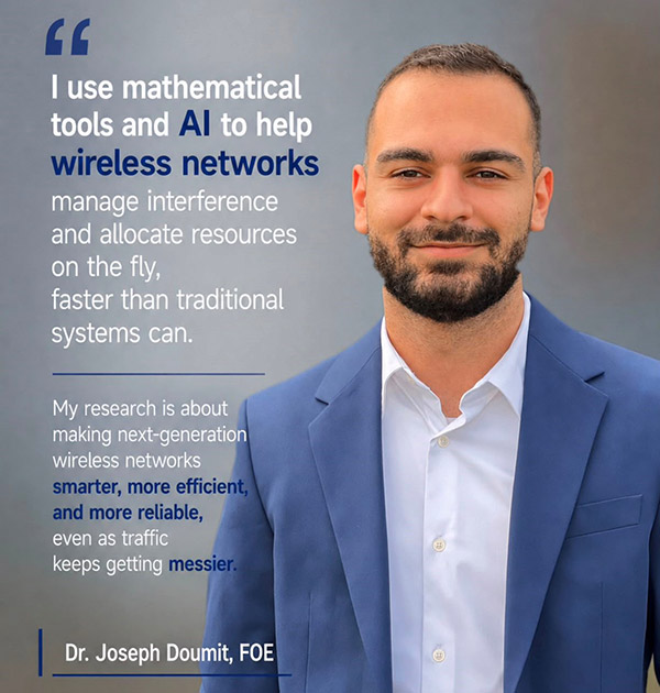 FOE Fostering Further International Research Collaboration: Dr. Joseph Doumit Appointed as Associate Researcher at IMT Atlantique